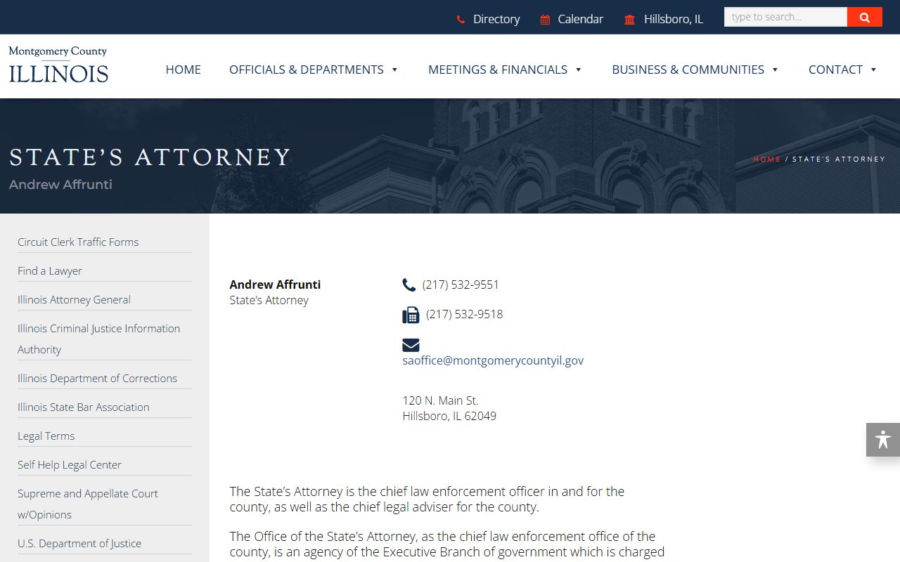 Montgomery County State's Attorney page explaining how charges are filed in court records after an arrest